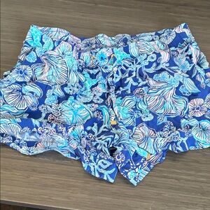 Lilly Pulitzer Blue and Pink Floral Shorts